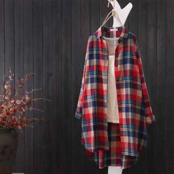 women's jackets jacket women spring and autumn loose plaid female shirt fashion streetwear casual blouse coat womens long, Black;brown
women's jackets jacket women spring and autumn loose plaid female shirt fashion streetwear casual blouse coat womens long, Black;brown