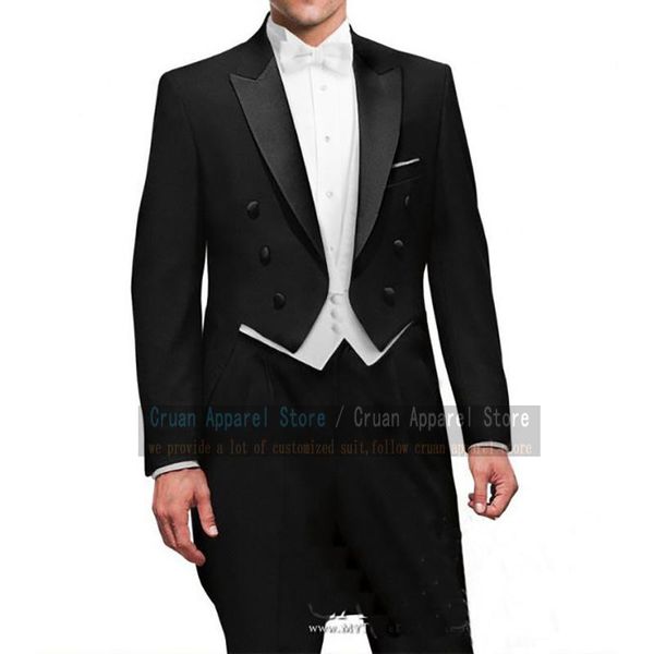 men's suits & blazers tailor-made black classic morning suit 3 pieces slim fit prom wedding man groom tuxedo jacket vest pants tailcoat, White;black
men's suits & blazers tailor-made black classic morning suit 3 pieces slim fit prom wedding man groom tuxedo jacket vest pants tailcoat, White;black