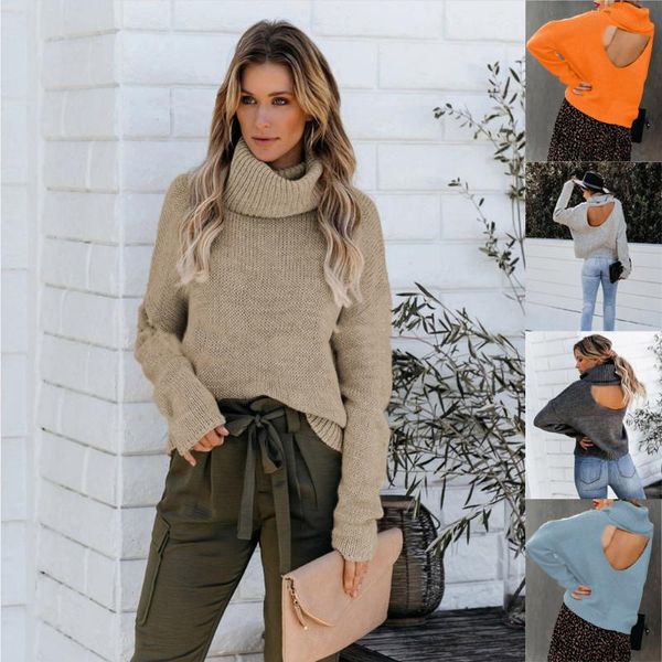 women's sweaters 2021 autumn winter high neck pullover sweater ol large ins crew women, White;black
women's sweaters 2021 autumn winter high neck pullover sweater ol large ins crew women, White;black