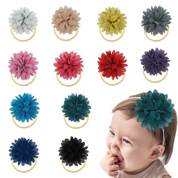 hair accessories 12color solid flower baby girls headband nylon thin band kids hairband headwear, Slivery;white
hair accessories 12color solid flower baby girls headband nylon thin band kids hairband headwear, Slivery;white