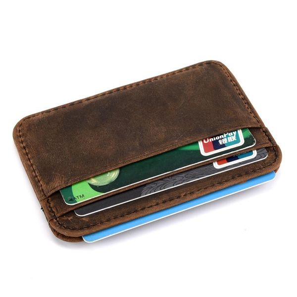 card holders genuine leather thin case mens front pocket holder purse slim wallet men mini coin, Brown;gray
card holders genuine leather thin case mens front pocket holder purse slim wallet men mini coin, Brown;gray
