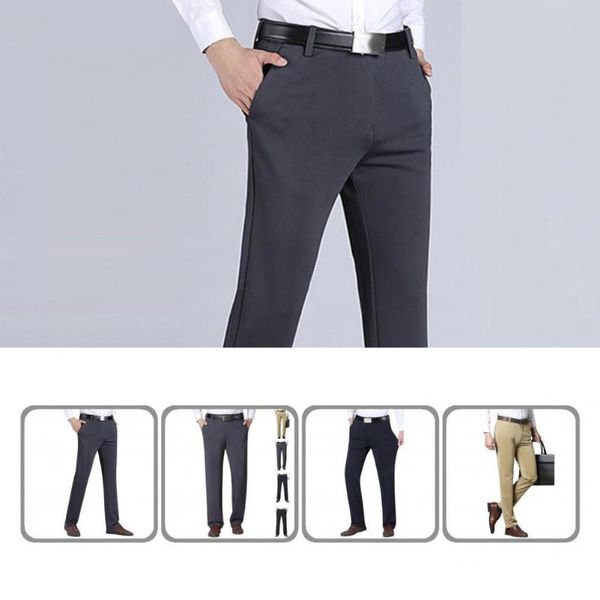 men's suits & blazers wear-resistant spring autumn mid waist straight loose trousers for daily wear, White;black
men's suits & blazers wear-resistant spring autumn mid waist straight loose trousers for daily wear, White;black