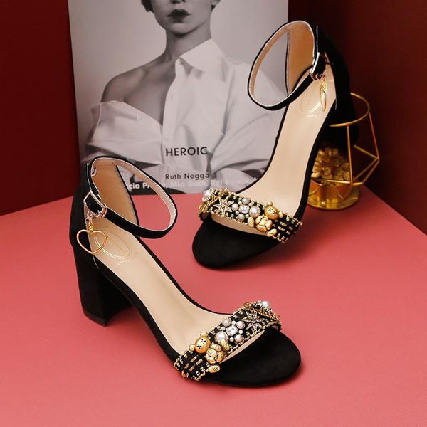 fashion trend retro black thick heel women's shoes with diamond cub cool a salu toe sandals for leisure and commuting dress
fashion trend retro black thick heel women's shoes with diamond cub cool a salu toe sandals for leisure and commuting dress