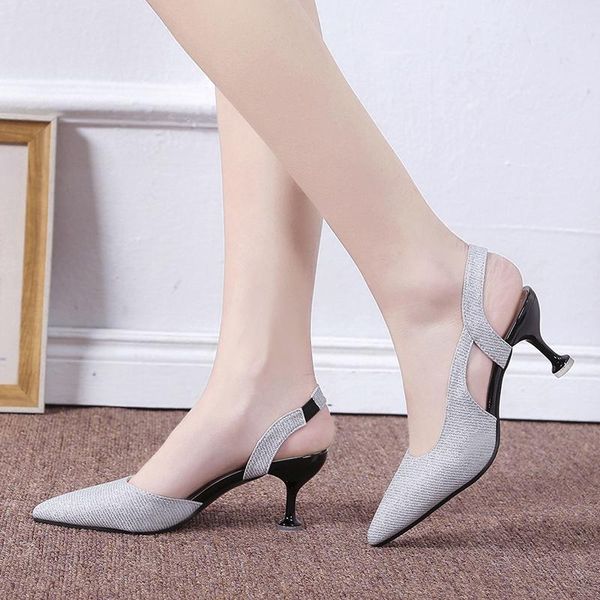 dress shoes summer women stiletto heels shiny sequin sandals ankle buckle pointed toe ladies slingbacks office, Black
dress shoes summer women stiletto heels shiny sequin sandals ankle buckle pointed toe ladies slingbacks office, Black