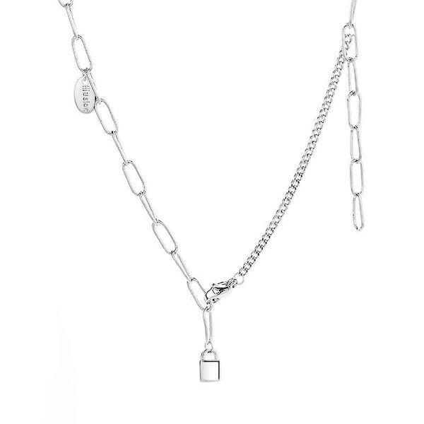 pendant necklaces asymmetry chain necklace fashion mini lock short choker charm jewelry for women gift yp8408, Silver
pendant necklaces asymmetry chain necklace fashion mini lock short choker charm jewelry for women gift yp8408, Silver
