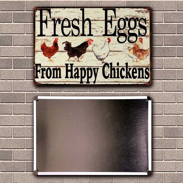 fresh eggs farm happy chickens metal vintage tin sign poster home decor wall art painting 20*30 cm size y-1434
fresh eggs farm happy chickens metal vintage tin sign poster home decor wall art painting 20*30 cm size y-1434