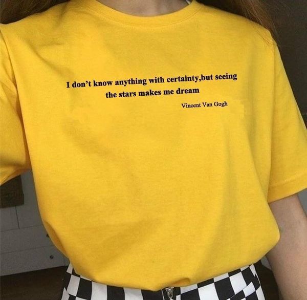 kuakuayu hjn i dont womens t shirts know anything with certainty but seeing the stars makes me dream letter printed, White
kuakuayu hjn i dont womens t shirts know anything with certainty but seeing the stars makes me dream letter printed, White
