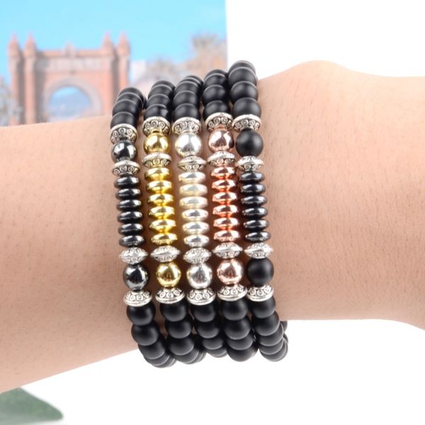 trendy natural stone bracelet 6mm matte black agates rose gold hematite beaded bracelets for women men jewelry pulseras beaded
trendy natural stone bracelet 6mm matte black agates rose gold hematite beaded bracelets for women men jewelry pulseras beaded