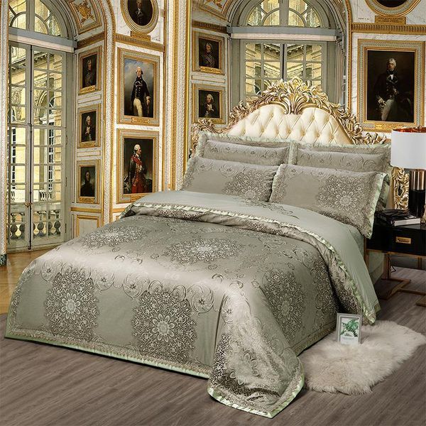 bedding sets european style satin jacquard cotton embroidered clipped sheet set duvit cover pillowcase king 4 pcs
bedding sets european style satin jacquard cotton embroidered clipped sheet set duvit cover pillowcase king 4 pcs