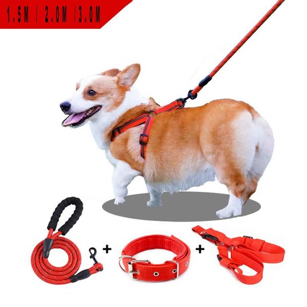 dog collars & leashes lead ropes pet leash set collar harness for dogger summer dogs strong reflective leads rope
dog collars & leashes lead ropes pet leash set collar harness for dogger summer dogs strong reflective leads rope