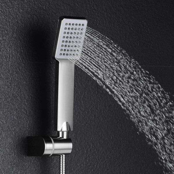 stainless steel 304 hand shower head for bath with rainfall sprayer long hose and adjustable mount bracket holder bathroom sets
stainless steel 304 hand shower head for bath with rainfall sprayer long hose and adjustable mount bracket holder bathroom sets