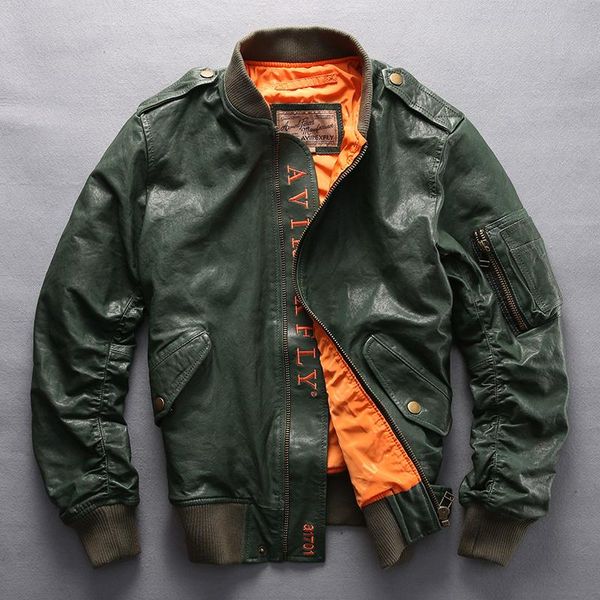 men's leather & faux avirex fashion baseball jacket men army green genuine flight black red bomber pilot coat
men's leather & faux avirex fashion baseball jacket men army green genuine flight black red bomber pilot coat