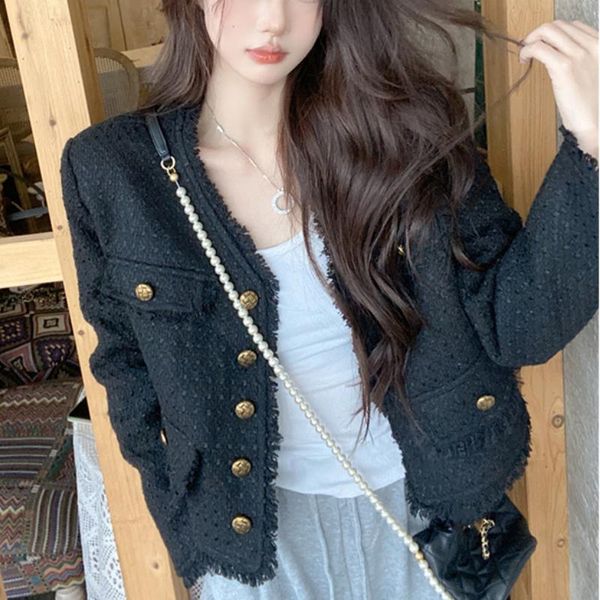 women's jackets autumn korean long sleeve high street casual vintage jacket women designer fashion elegant coat chic clothing winter 20, Black;brown
women's jackets autumn korean long sleeve high street casual vintage jacket women designer fashion elegant coat chic clothing winter 20, Black;brown