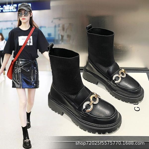 black martin women's 2021 versatile elastic socks increased thick bottom buckle thin short boots
black martin women's 2021 versatile elastic socks increased thick bottom buckle thin short boots