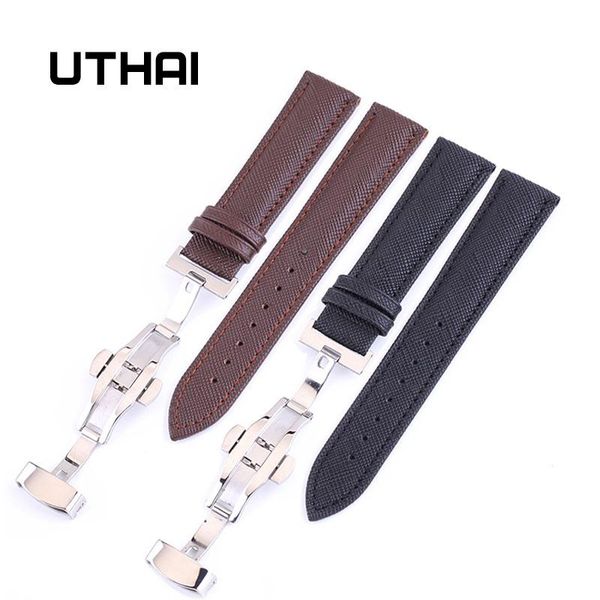 watch bands uthai b01 genuine leather watchbands 12-24mm universal butterfly buckle band steel strap wrist belt bracelet + tool, Black;brown
watch bands uthai b01 genuine leather watchbands 12-24mm universal butterfly buckle band steel strap wrist belt bracelet + tool, Black;brown