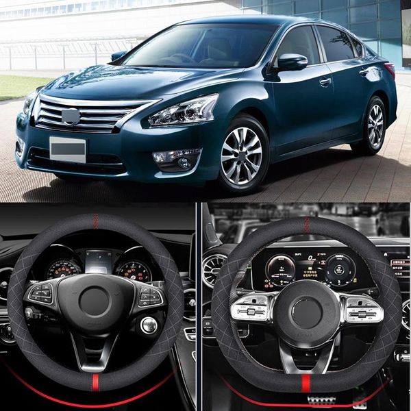 steering wheel covers black suede anti-skid wear-resistant cover for sylphy teana sunny qashqai car interior decoration
steering wheel covers black suede anti-skid wear-resistant cover for sylphy teana sunny qashqai car interior decoration