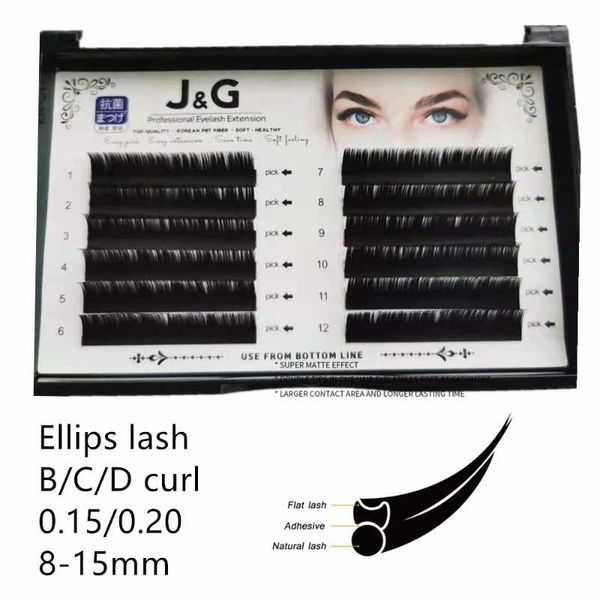 false eyelashes 0.15/0.20mm flat lashes extension for professionals ellipse lash split tip profession soft silk eyelash b/c/d curl
false eyelashes 0.15/0.20mm flat lashes extension for professionals ellipse lash split tip profession soft silk eyelash b/c/d curl
