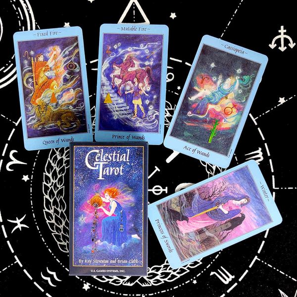 new celestials tarot cards prophecy divination deck english version entertainment board game 78 sheets/box
new celestials tarot cards prophecy divination deck english version entertainment board game 78 sheets/box