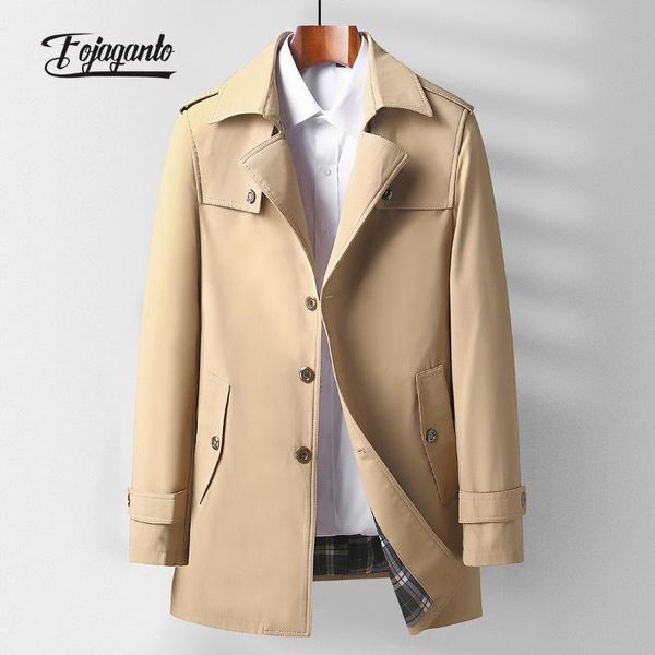 men's trench coats fojaganto autumn coat mid-length business casual fashion solid color lapel loose windbreaker jacket male, Tan;black
men's trench coats fojaganto autumn coat mid-length business casual fashion solid color lapel loose windbreaker jacket male, Tan;black