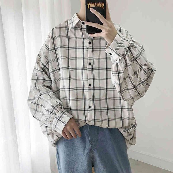 men's casual shirts autumn clothing lattice printing hawaiian male long sleeve bf french cuff mens fashion white -2xl 562r, White;black
men's casual shirts autumn clothing lattice printing hawaiian male long sleeve bf french cuff mens fashion white -2xl 562r, White;black