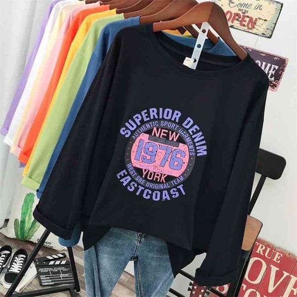 donamol plus size fashion casual round neck women's t-shirt loose long sleeve 100% cotton print letter couple tee pullover 210401, White
donamol plus size fashion casual round neck women's t-shirt loose long sleeve 100% cotton print letter couple tee pullover 210401, White