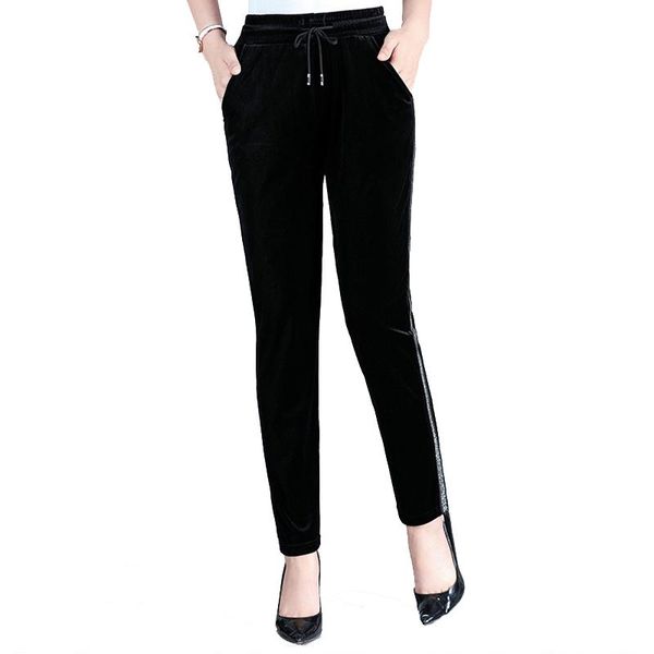 gold velvet sports pants woman trousers straight-leg autumn winter plus spring casual trouse women's & capris, Black;white
gold velvet sports pants woman trousers straight-leg autumn winter plus spring casual trouse women's & capris, Black;white