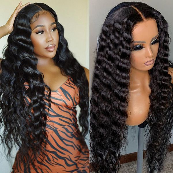 lx brand transparent loose deep wave frontal wig 13x6 lace front human hair wigs for women pre plucked brazilian curly human hair wigfactory, Black
lx brand transparent loose deep wave frontal wig 13x6 lace front human hair wigs for women pre plucked brazilian curly human hair wigfactory, Black