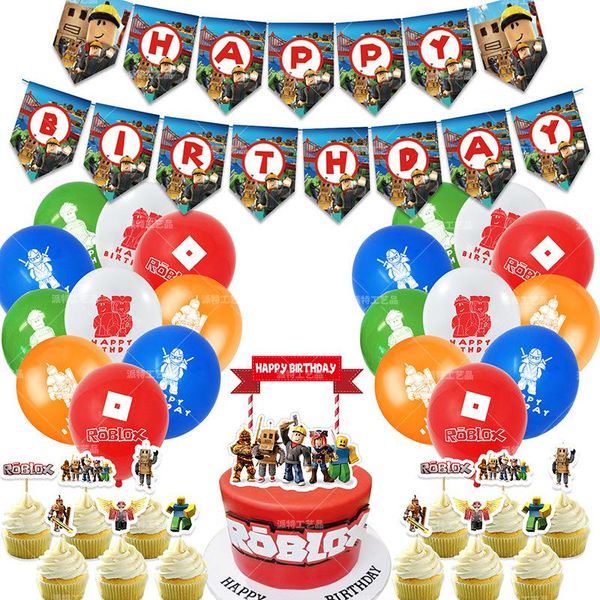 party decoration 46pcs roblo game balloons banner cake er boy girl birthday decor theme baby showr supplies balloon set
party decoration 46pcs roblo game balloons banner cake er boy girl birthday decor theme baby showr supplies balloon set