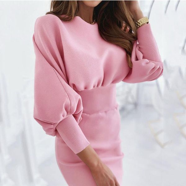 casual dresses women's knitted dress slim autumn 2021 fashion o neck high waist sheath buttocks lantern sleeve vestidos, Black;gray
casual dresses women's knitted dress slim autumn 2021 fashion o neck high waist sheath buttocks lantern sleeve vestidos, Black;gray