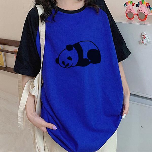 women's t-shirt korean summer panda printed women half sleeve patchwork o-neck casual female t-shirts 2021 streetwear ladies, White
women's t-shirt korean summer panda printed women half sleeve patchwork o-neck casual female t-shirts 2021 streetwear ladies, White