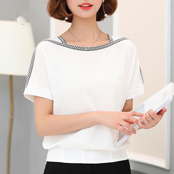 blusas mujer de moda womens and blouses short casual embroidery solid o-neck chiffon blouse shirts shirt 0370 30 210415, White
blusas mujer de moda womens and blouses short casual embroidery solid o-neck chiffon blouse shirts shirt 0370 30 210415, White