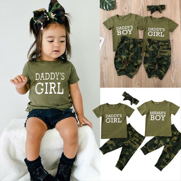 2pcs newborn toddler baby boy girl clothes outfits army green short sleeve letter t shirt amp camo long pants trousers, White
2pcs newborn toddler baby boy girl clothes outfits army green short sleeve letter t shirt amp camo long pants trousers, White