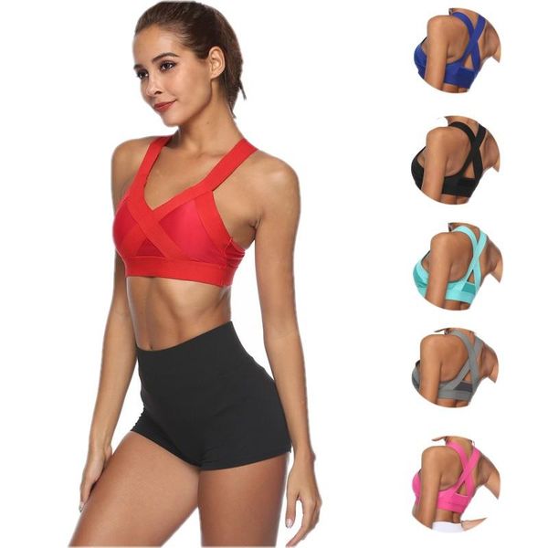 gym clothing women push up shockproof sports bra for fitness yoga cross strap womens running tank athletic vest underwear, White;black
gym clothing women push up shockproof sports bra for fitness yoga cross strap womens running tank athletic vest underwear, White;black