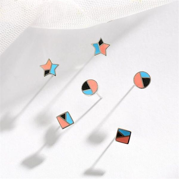 stud beautiful simple colorful splice geomertic 925 sterling silver jewelry square star round epoxy exquisite earrings se946, Golden;silver
stud beautiful simple colorful splice geomertic 925 sterling silver jewelry square star round epoxy exquisite earrings se946, Golden;silver