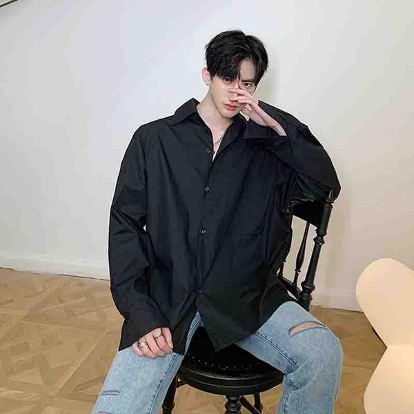 watch out for the machine open back bandage long sleeve shirt men's front short design feeling dark personality casual shirts, White;black
watch out for the machine open back bandage long sleeve shirt men's front short design feeling dark personality casual shirts, White;black