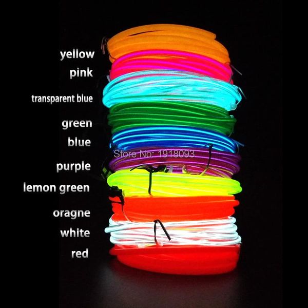 dc-3v batteries drive 4meter 5.0mm 10 colors select flexible el wire rope tube neon cold light led strip for diy design strips
dc-3v batteries drive 4meter 5.0mm 10 colors select flexible el wire rope tube neon cold light led strip for diy design strips