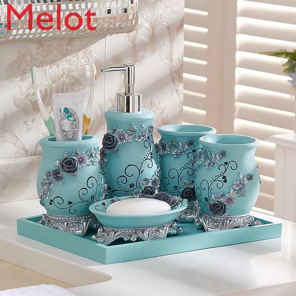 simple five-piece bathroom set washing supplies tooth glass suit cup decoration bath accessory
simple five-piece bathroom set washing supplies tooth glass suit cup decoration bath accessory