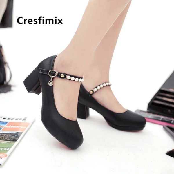 dress shoes cresfimix lady casual pink pu leather heel pumps women fashion sweet buckle strap office b5466, Black
dress shoes cresfimix lady casual pink pu leather heel pumps women fashion sweet buckle strap office b5466, Black