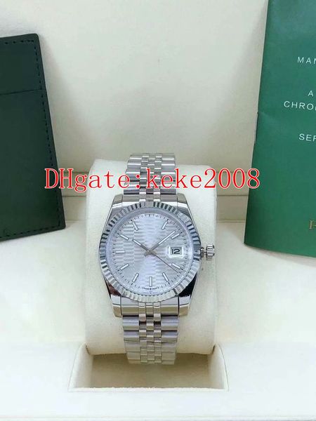 2 colors excellent wristwatches 126234 36mm silver black pit pattern dial stainless steel jubilee bracelet 2813 movement automatic mechanica, Slivery;brown
2 colors excellent wristwatches 126234 36mm silver black pit pattern dial stainless steel jubilee bracelet 2813 movement automatic mechanica, Slivery;brown