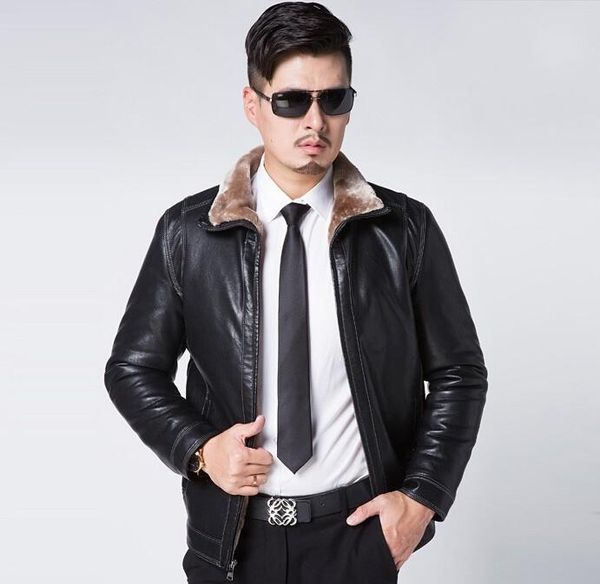 men's fur & faux 2021 style coats men motorcycle leather jackets stand collar short business winter slim black outwears
men's fur & faux 2021 style coats men motorcycle leather jackets stand collar short business winter slim black outwears