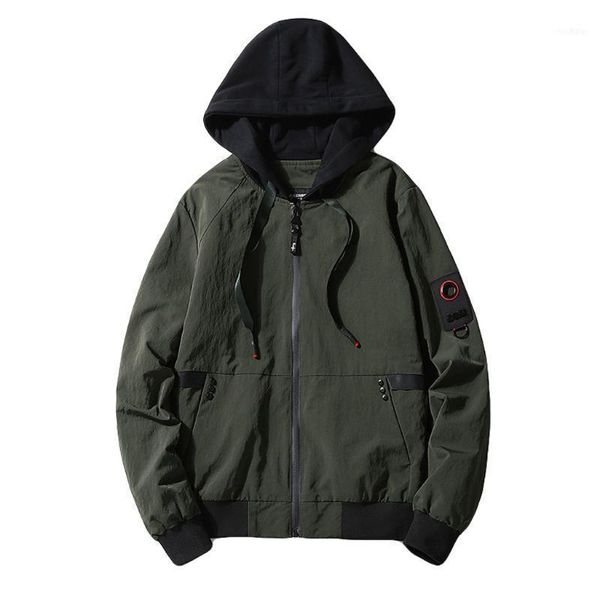 men's spring autumn fashion casual style hooded pure color sports jacket coat long sleeve men1, Black;brown
men's spring autumn fashion casual style hooded pure color sports jacket coat long sleeve men1, Black;brown