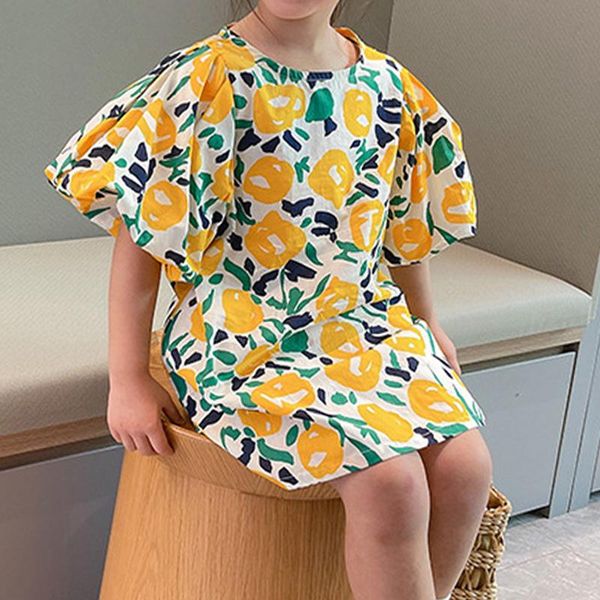 girl's dresses 2021 summer casual dress large flower pattern children children's clothing kid clothes, Red;yellow
girl's dresses 2021 summer casual dress large flower pattern children children's clothing kid clothes, Red;yellow