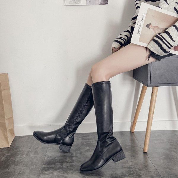 boots qws 2021 women's winter high fashion quality pu leather over-knee female low heels long women, Black
boots qws 2021 women's winter high fashion quality pu leather over-knee female low heels long women, Black