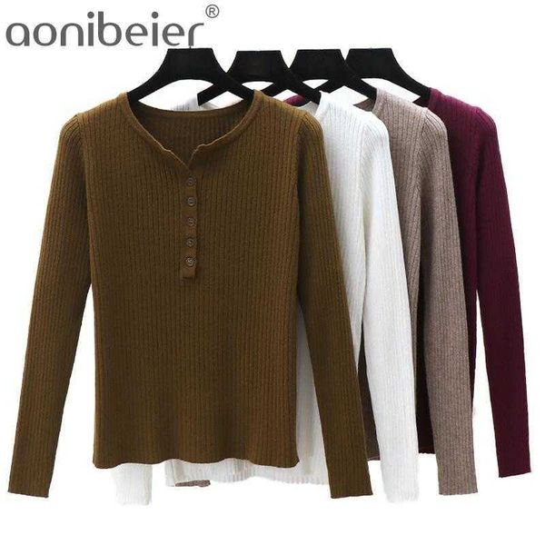autumn winter button v neck sweater women basic slim pullover woman sweaters and pullovers knit jumper ladies 210604, White;black
autumn winter button v neck sweater women basic slim pullover woman sweaters and pullovers knit jumper ladies 210604, White;black