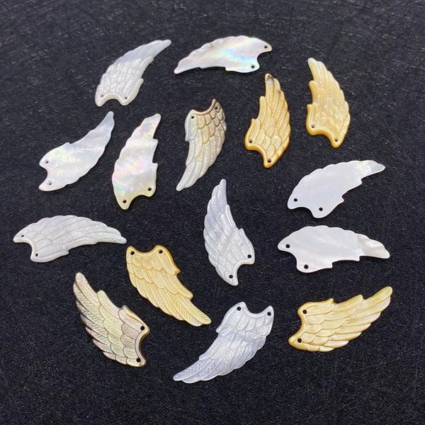 charms 1pcs natural sea shell pendant carving wing shape white charm jewelry making diy bracelet for women necklace earring accessories, Bronze;silver
charms 1pcs natural sea shell pendant carving wing shape white charm jewelry making diy bracelet for women necklace earring accessories, Bronze;silver