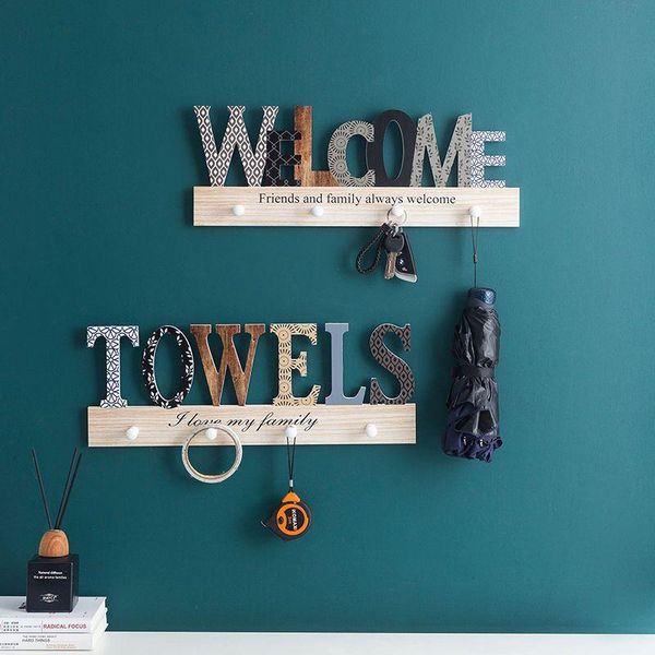 1pcs wall hook hanger key holder wooden hooks decorative colored letter home decoration & rails
1pcs wall hook hanger key holder wooden hooks decorative colored letter home decoration & rails