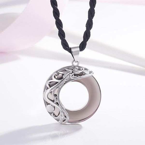 pendant necklaces korean version of the natural obsidian necklace male retro hipster student simple fashion jewelry, Silver
pendant necklaces korean version of the natural obsidian necklace male retro hipster student simple fashion jewelry, Silver
