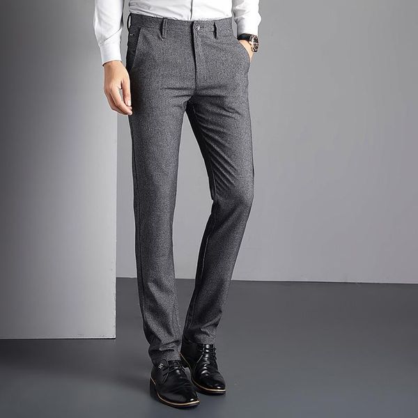 spring and summer men's high-quality slim casual trousers business fashion micro-stretch pants, Black
spring and summer men's high-quality slim casual trousers business fashion micro-stretch pants, Black