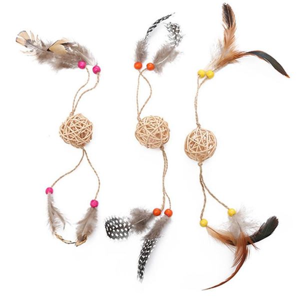 cat toys 3pc selling pet rattan ball feather hunting mode toy stuffed products for accessories
cat toys 3pc selling pet rattan ball feather hunting mode toy stuffed products for accessories