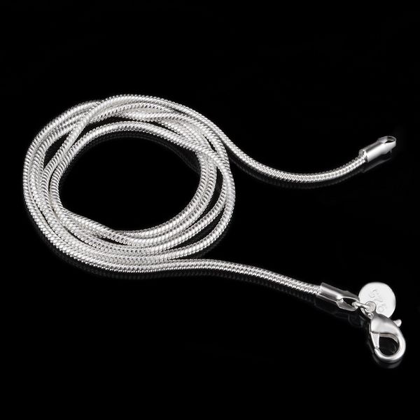 2mm (16 18 20 22 24inch) plated snake chain lobster clasp necklace jewelry findings retail wholesaledio chan contact, Gray
2mm (16 18 20 22 24inch) plated snake chain lobster clasp necklace jewelry findings retail wholesaledio chan contact, Gray